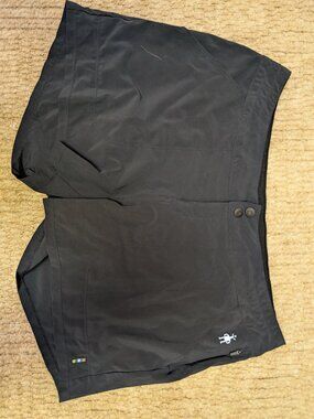 Smartwool Merino Wool Blend Active Outdoor Shorts Black - Women's L